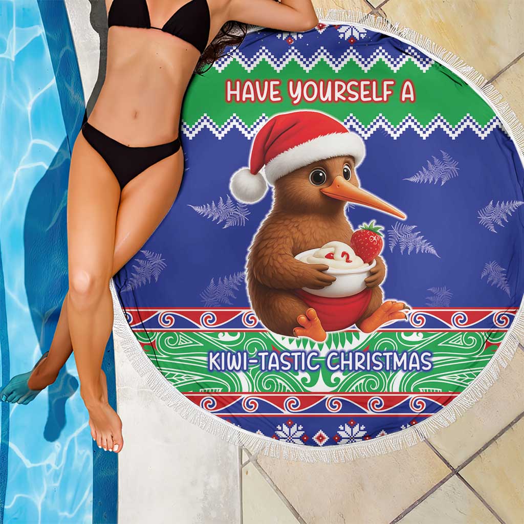 New Zealand Christmas Beach Blanket Have Yourself A Kiwi-tastic Christmas - Aussie Hoodie