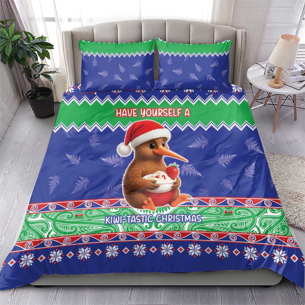 New Zealand Christmas Bedding Set Have Yourself A Kiwi-tastic Christmas - Aussie Hoodie
