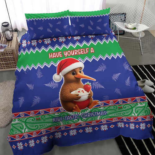 New Zealand Christmas Bedding Set Have Yourself A Kiwi-tastic Christmas - Aussie Hoodie