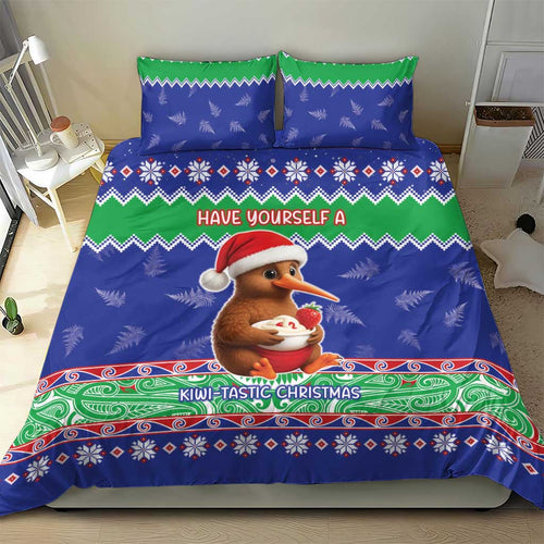 New Zealand Christmas Bedding Set Have Yourself A Kiwi-tastic Christmas - Aussie Hoodie
