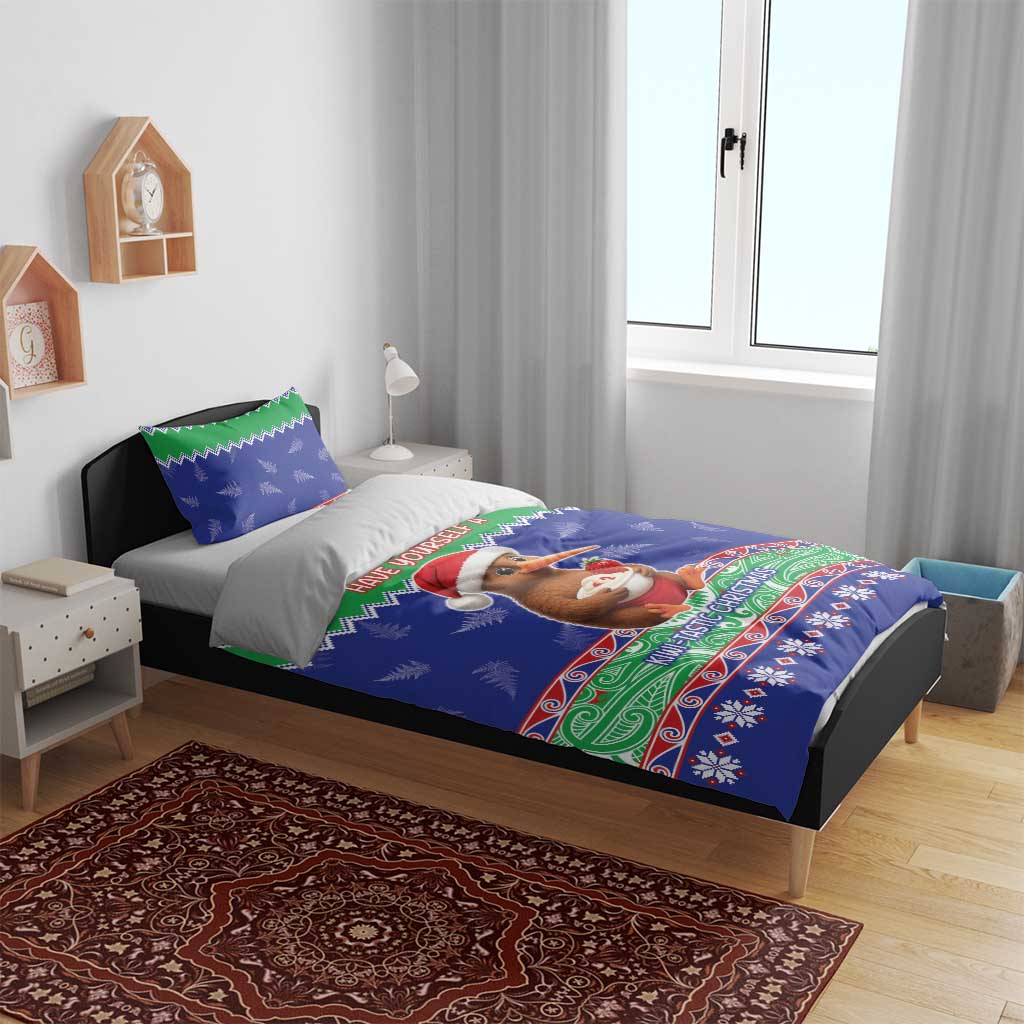 New Zealand Christmas Bedding Set Have Yourself A Kiwi-tastic Christmas - Aussie Hoodie