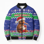 New Zealand Christmas Bomber Puffer Jacket Have Yourself A Kiwi-tastic Christmas - Aussie Hoodie