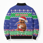 New Zealand Christmas Bomber Puffer Jacket Have Yourself A Kiwi-tastic Christmas - Aussie Hoodie
