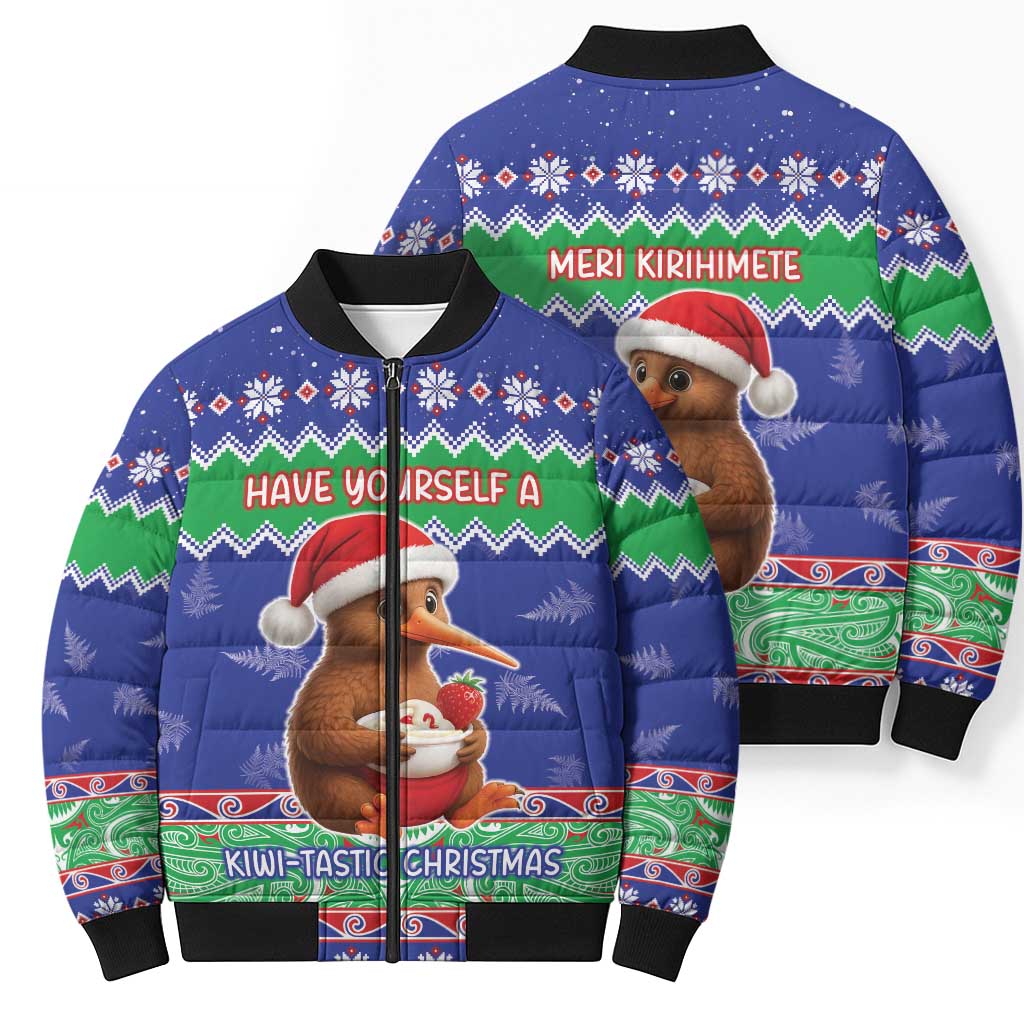 New Zealand Christmas Bomber Puffer Jacket Have Yourself A Kiwi-tastic Christmas - Aussie Hoodie