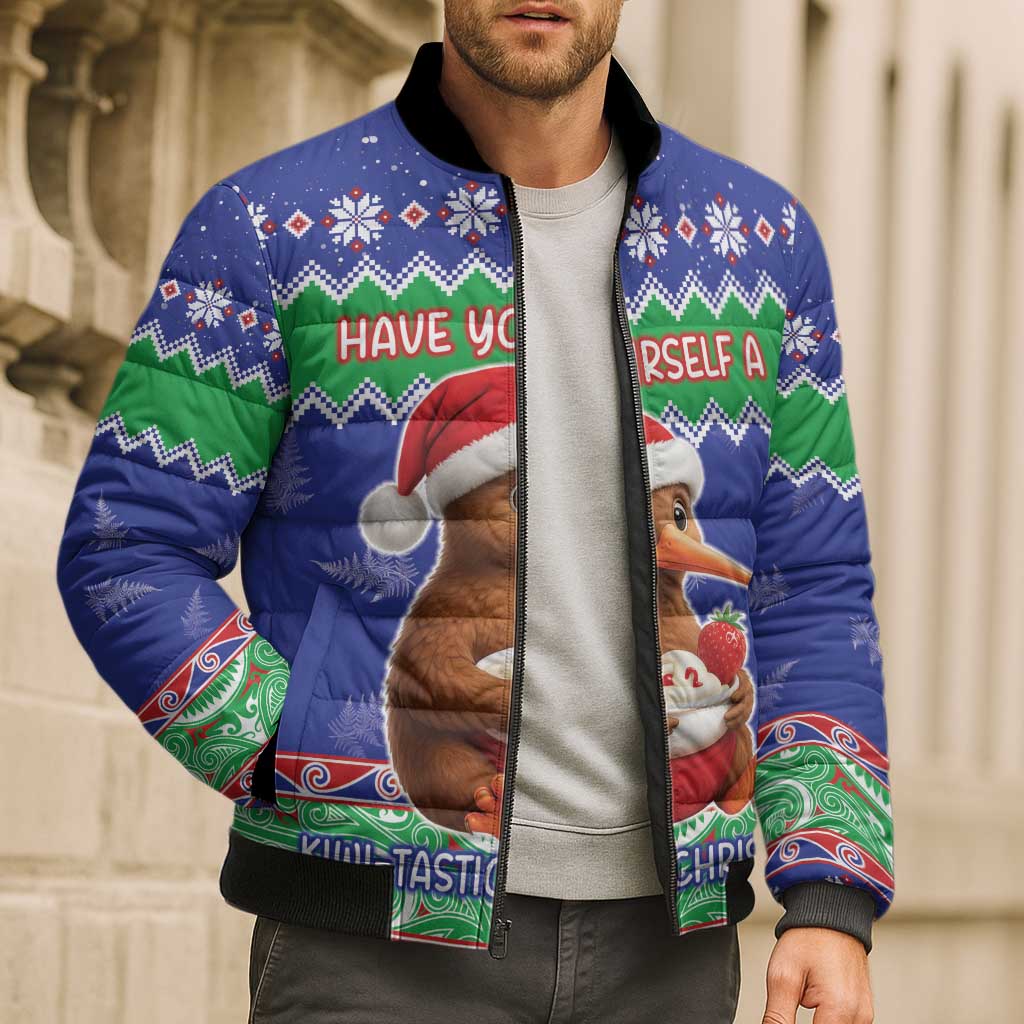 New Zealand Christmas Bomber Puffer Jacket Have Yourself A Kiwi-tastic Christmas - Aussie Hoodie