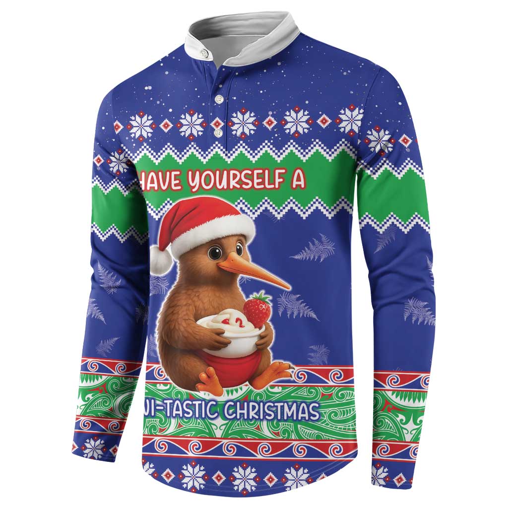 New Zealand Christmas Button Sweatshirt Have Yourself A Kiwi-tastic Christmas - Aussie Hoodie