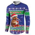 New Zealand Christmas Button Sweatshirt Have Yourself A Kiwi-tastic Christmas - Aussie Hoodie