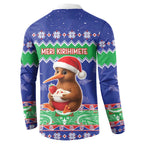 New Zealand Christmas Button Sweatshirt Have Yourself A Kiwi-tastic Christmas - Aussie Hoodie
