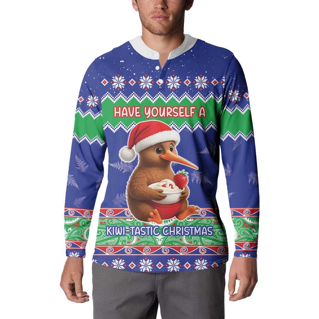 New Zealand Christmas Button Sweatshirt Have Yourself A Kiwi-tastic Christmas - Aussie Hoodie