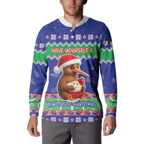 New Zealand Christmas Button Sweatshirt Have Yourself A Kiwi-tastic Christmas - Aussie Hoodie