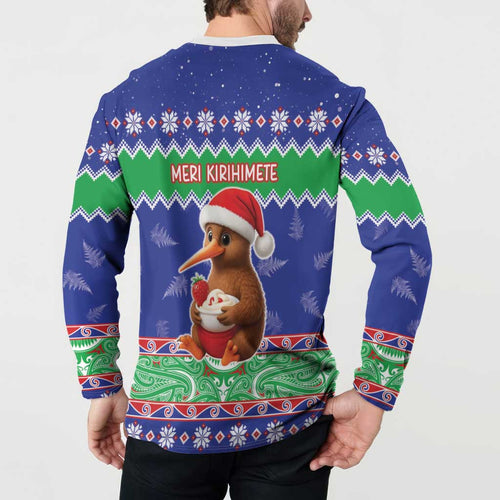 New Zealand Christmas Button Sweatshirt Have Yourself A Kiwi-tastic Christmas - Aussie Hoodie