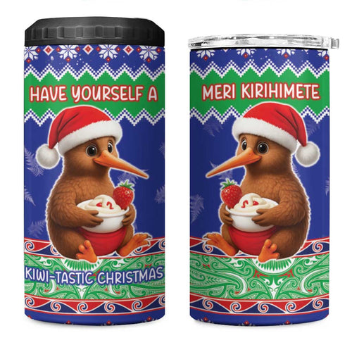 New Zealand Christmas 4 in 1 Can Cooler Tumbler Have Yourself A Kiwi-tastic Christmas - Aussie Hoodie