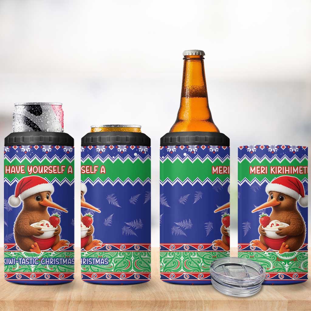 New Zealand Christmas 4 in 1 Can Cooler Tumbler Have Yourself A Kiwi-tastic Christmas - Aussie Hoodie