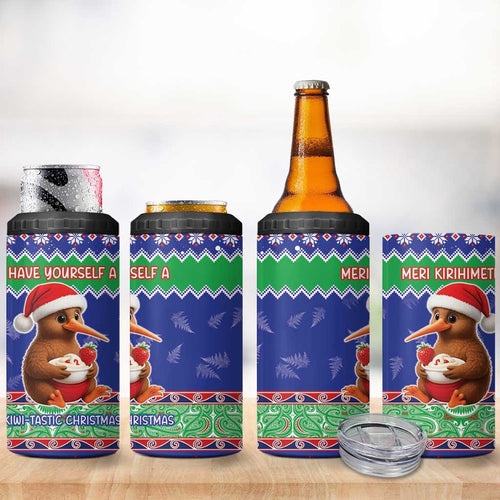 New Zealand Christmas 4 in 1 Can Cooler Tumbler Have Yourself A Kiwi-tastic Christmas - Aussie Hoodie