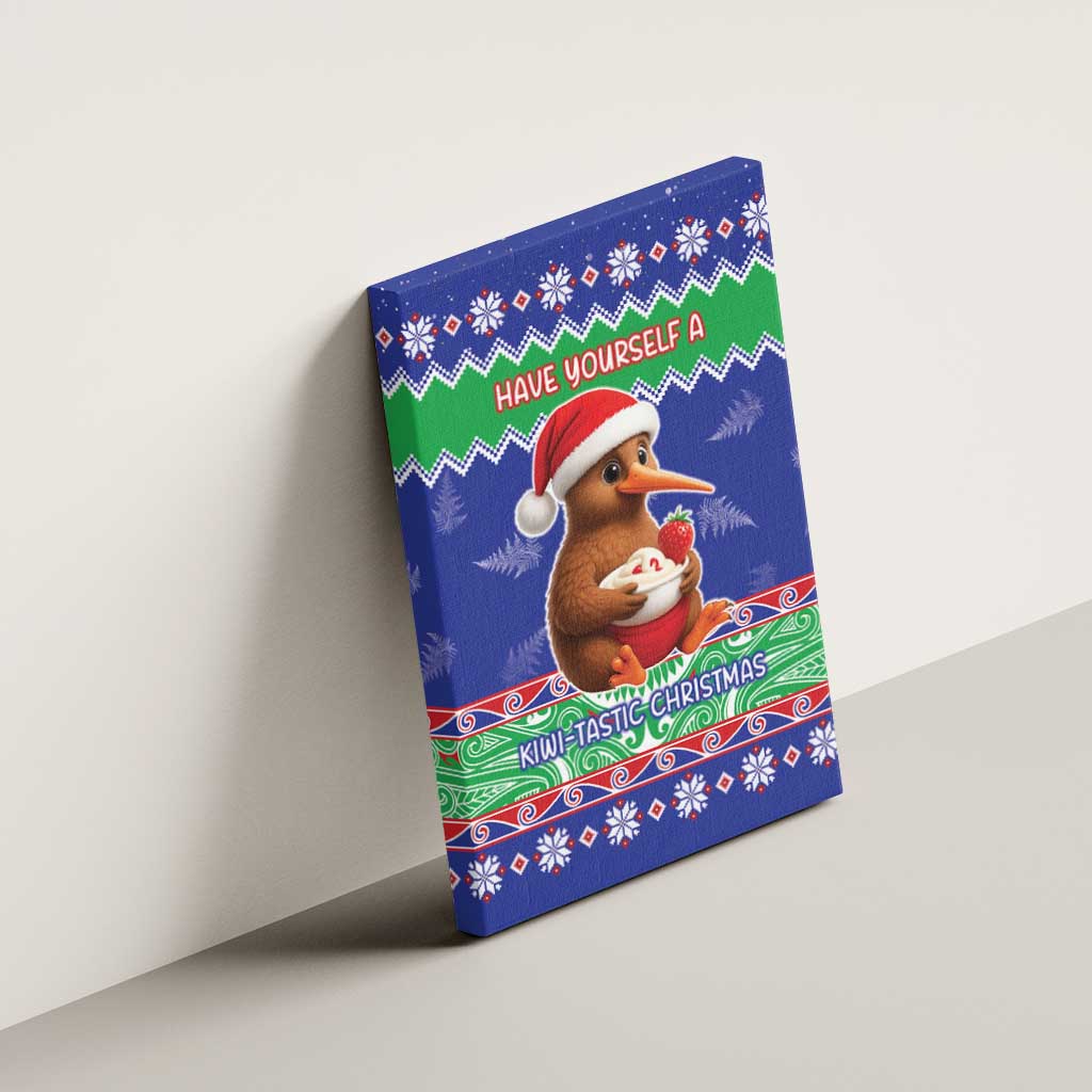 New Zealand Christmas Canvas Wall Art Have Yourself A Kiwi-tastic Christmas - Aussie Hoodie
