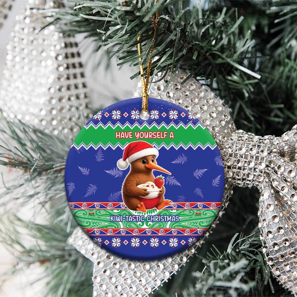 New Zealand Christmas Ceramic Ornament Have Yourself A Kiwi-tastic Christmas - Aussie Hoodie
