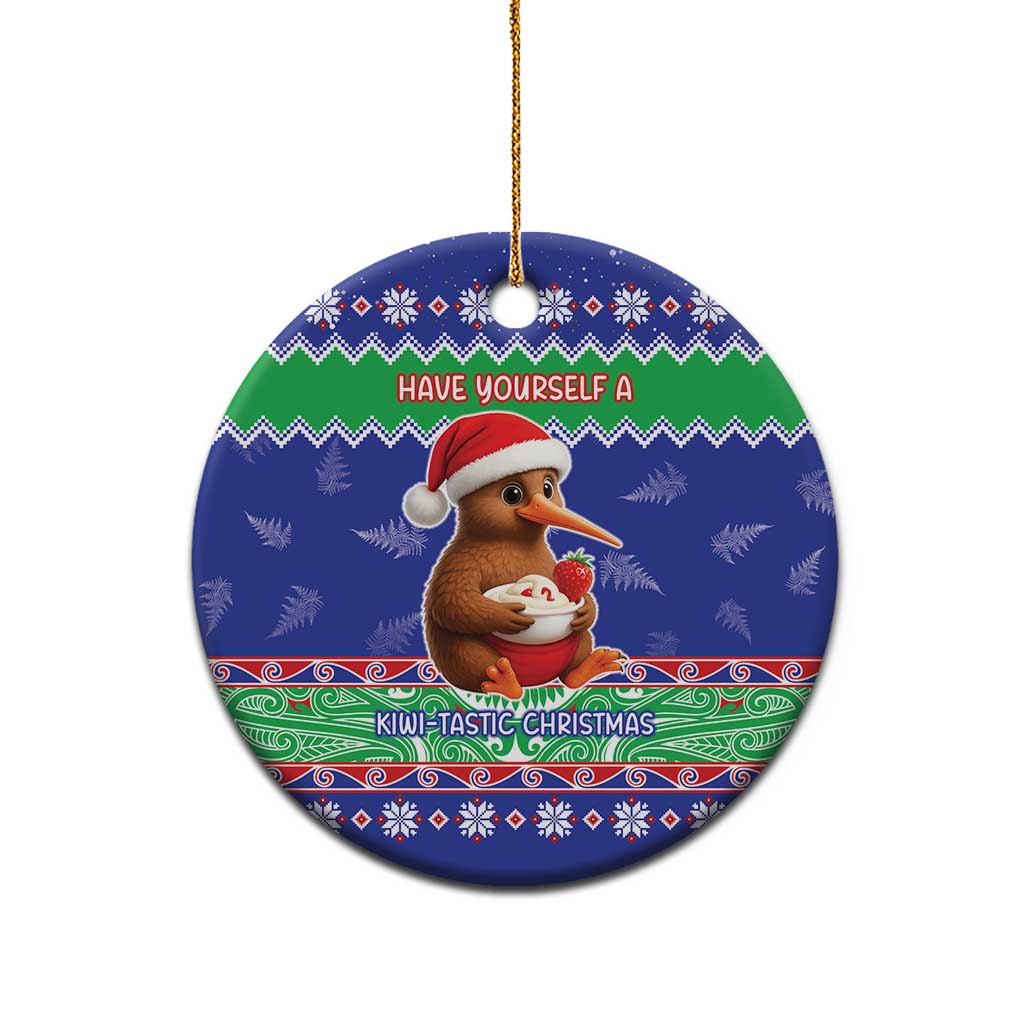 New Zealand Christmas Ceramic Ornament Have Yourself A Kiwi-tastic Christmas - Aussie Hoodie