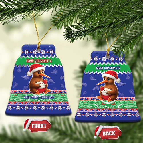 New Zealand Christmas Ceramic Ornament Have Yourself A Kiwi-tastic Christmas - Aussie Hoodie