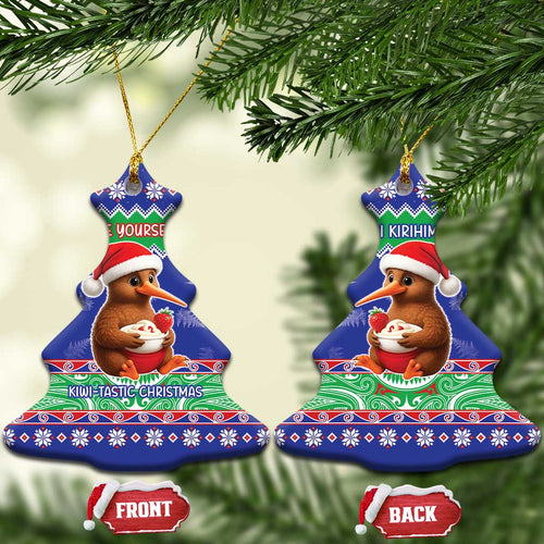 New Zealand Christmas Ceramic Ornament Have Yourself A Kiwi-tastic Christmas - Aussie Hoodie