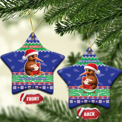 New Zealand Christmas Ceramic Ornament Have Yourself A Kiwi-tastic Christmas - Aussie Hoodie