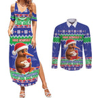 New Zealand Christmas Couples Matching Summer Maxi Dress and Long Sleeve Button Shirt Have Yourself A Kiwi-tastic Christmas - Aussie Hoodie
