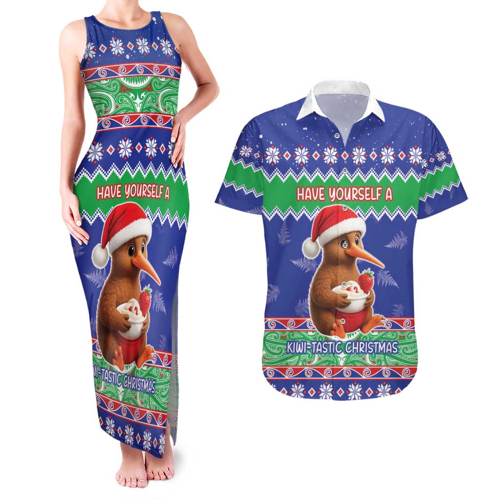 New Zealand Christmas Couples Matching Tank Maxi Dress and Hawaiian Shirt Have Yourself A Kiwi-tastic Christmas - Aussie Hoodie