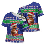 New Zealand Christmas Cross Shoulder Shirt Have Yourself A Kiwi-tastic Christmas - Aussie Hoodie