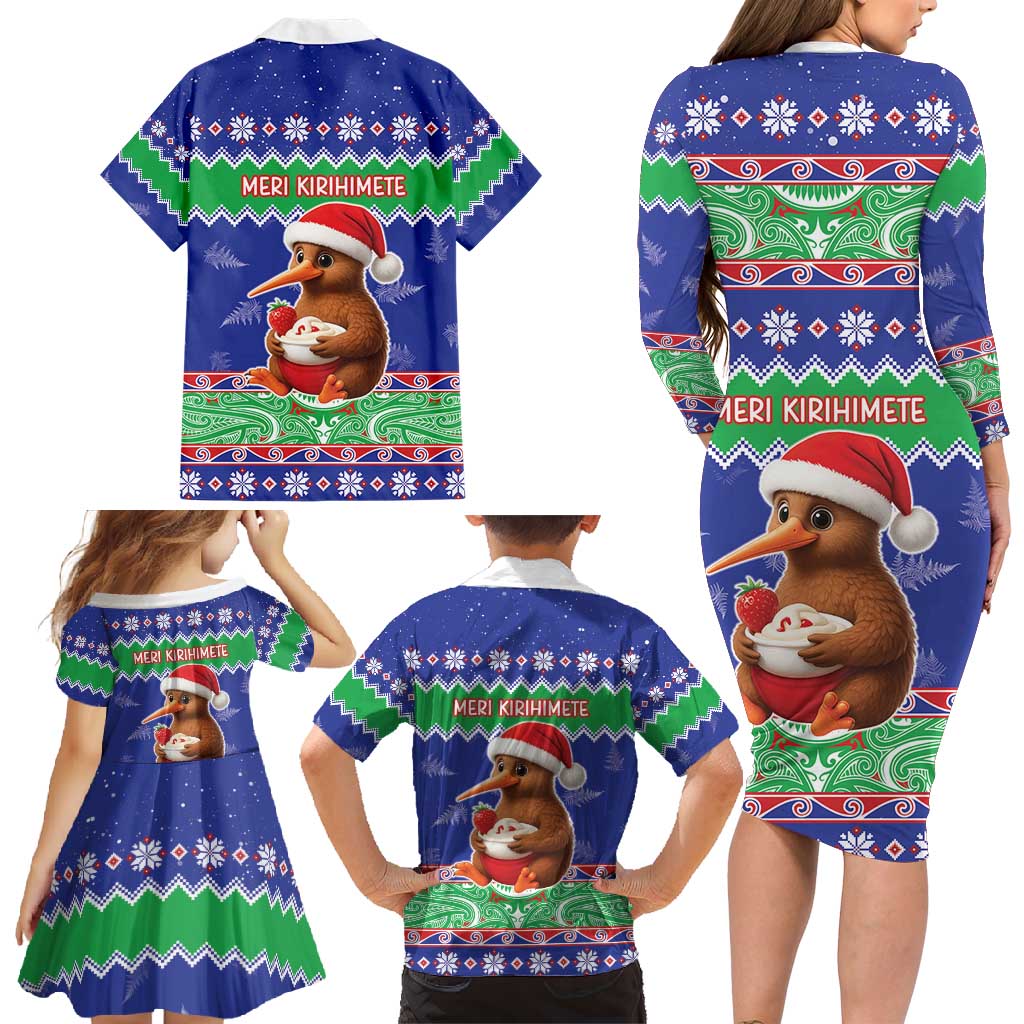 New Zealand Christmas Family Matching Long Sleeve Bodycon Dress and Hawaiian Shirt Have Yourself A Kiwi-tastic Christmas - Aussie Hoodie