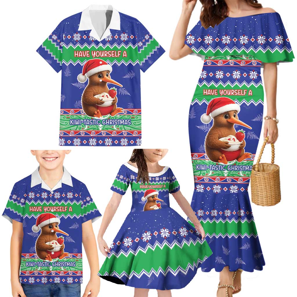 New Zealand Christmas Family Matching Mermaid Dress and Hawaiian Shirt Have Yourself A Kiwi-tastic Christmas - Aussie Hoodie