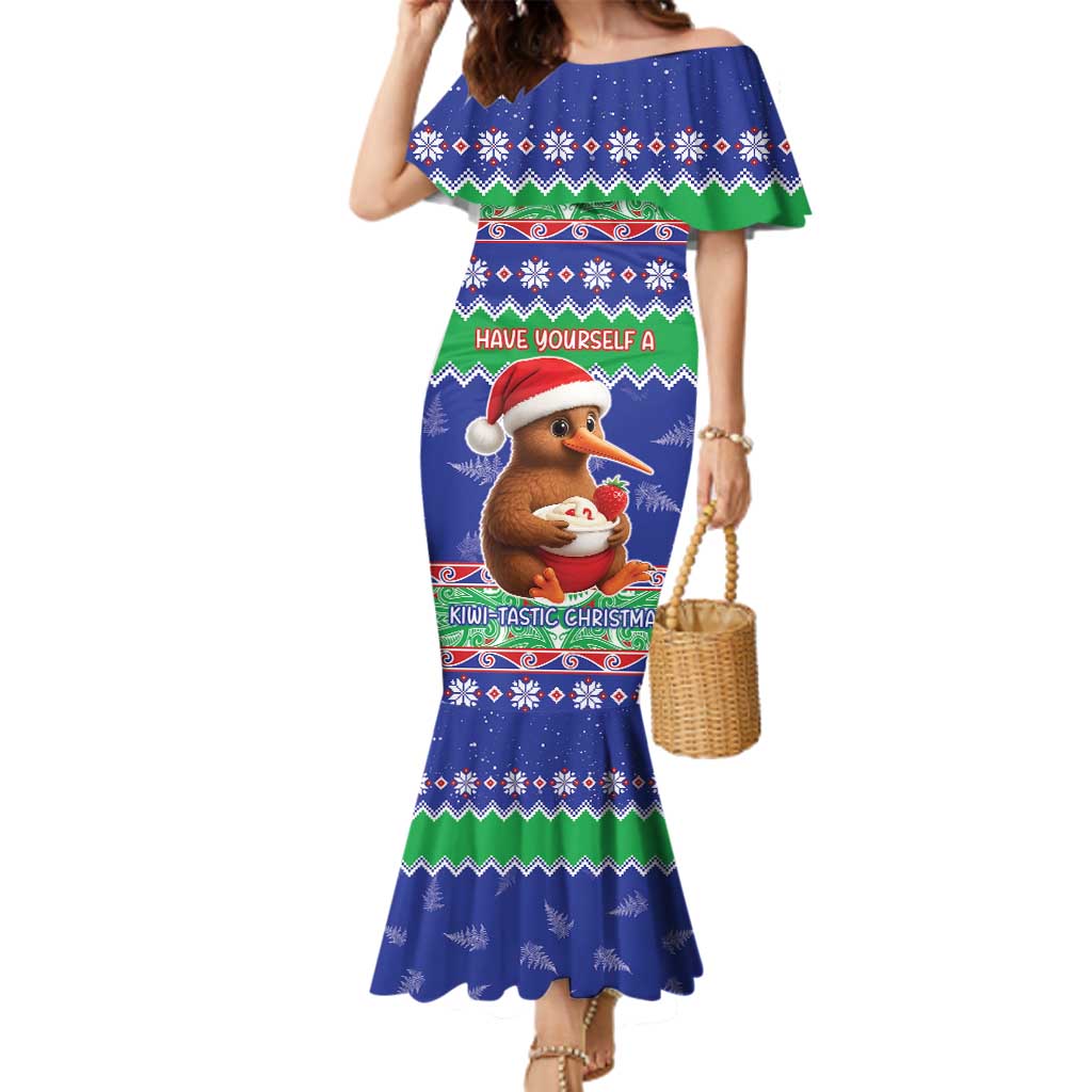 New Zealand Christmas Family Matching Mermaid Dress and Hawaiian Shirt Have Yourself A Kiwi-tastic Christmas - Aussie Hoodie