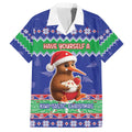 New Zealand Christmas Family Matching Off The Shoulder Long Sleeve Dress and Hawaiian Shirt Have Yourself A Kiwi-tastic Christmas - Aussie Hoodie