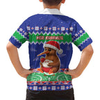 New Zealand Christmas Family Matching Off Shoulder Maxi Dress and Hawaiian Shirt Have Yourself A Kiwi-tastic Christmas - Aussie Hoodie