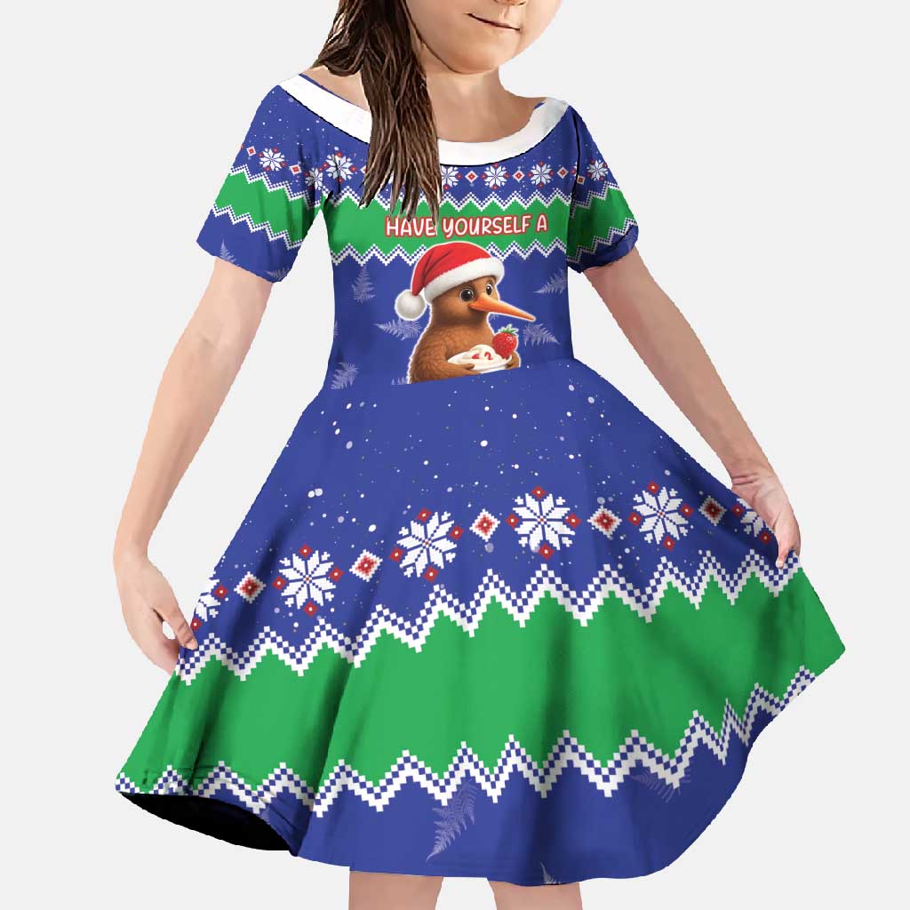 New Zealand Christmas Family Matching Off Shoulder Maxi Dress and Hawaiian Shirt Have Yourself A Kiwi-tastic Christmas - Aussie Hoodie