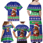 New Zealand Christmas Family Matching Off Shoulder Maxi Dress and Hawaiian Shirt Have Yourself A Kiwi-tastic Christmas - Aussie Hoodie