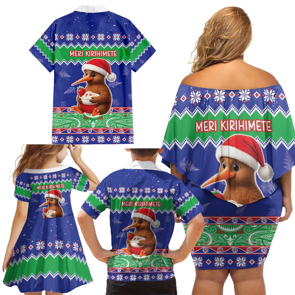 New Zealand Christmas Family Matching Off Shoulder Short Dress and Hawaiian Shirt Have Yourself A Kiwi-tastic Christmas - Aussie Hoodie