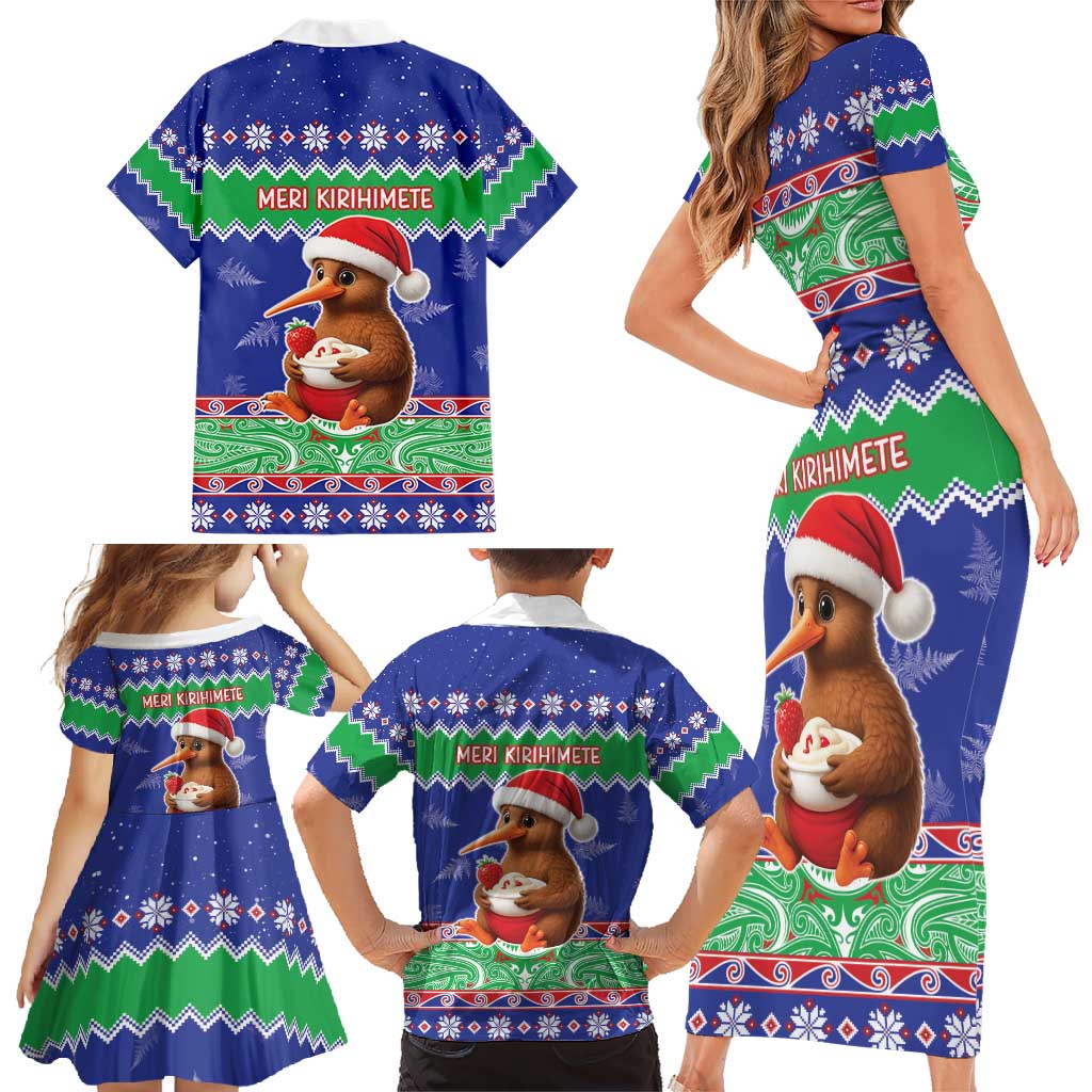 New Zealand Christmas Family Matching Short Sleeve Bodycon Dress and Hawaiian Shirt Have Yourself A Kiwi-tastic Christmas - Aussie Hoodie