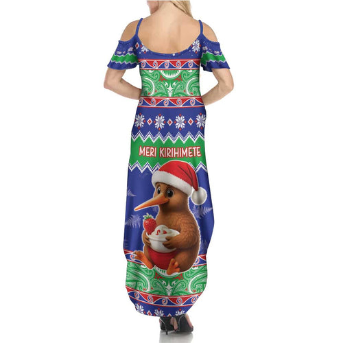 New Zealand Christmas Family Matching Summer Maxi Dress and Hawaiian Shirt Have Yourself A Kiwi-tastic Christmas - Aussie Hoodie