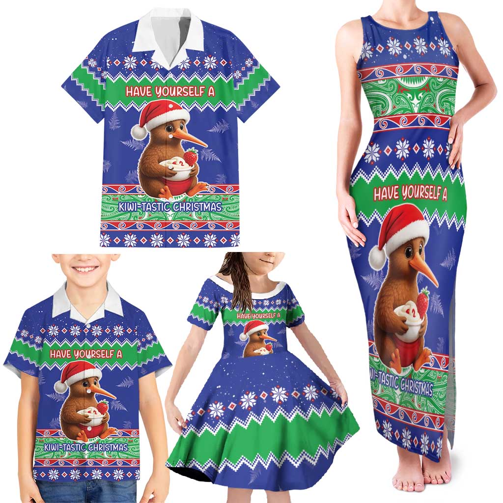 New Zealand Christmas Family Matching Tank Maxi Dress and Hawaiian Shirt Have Yourself A Kiwi-tastic Christmas - Aussie Hoodie