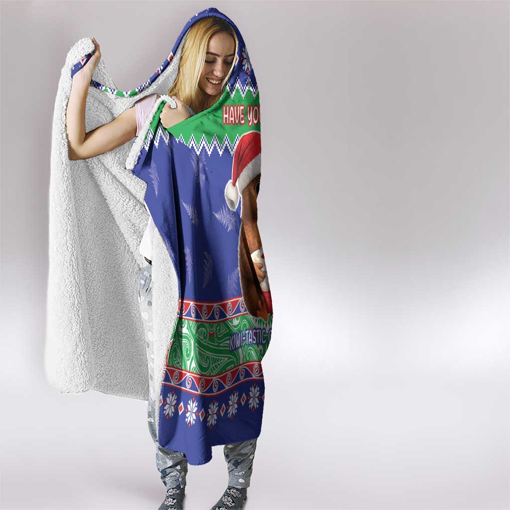 New Zealand Christmas Hooded Blanket Have Yourself A Kiwi-tastic Christmas - Aussie Hoodie