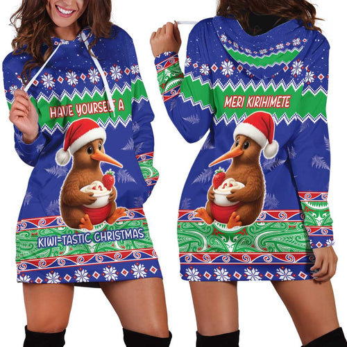 New Zealand Christmas Hoodie Dress Have Yourself A Kiwi-tastic Christmas - Aussie Hoodie