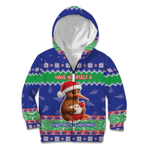 New Zealand Christmas Kid Hoodie Have Yourself A Kiwi-tastic Christmas - Aussie Hoodie
