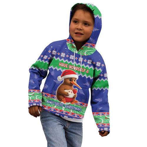 New Zealand Christmas Kid Hoodie Have Yourself A Kiwi-tastic Christmas - Aussie Hoodie