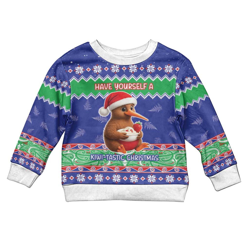 New Zealand Christmas Kid Ugly Christmas Sweater Have Yourself A Kiwi-tastic Christmas - Aussie Hoodie