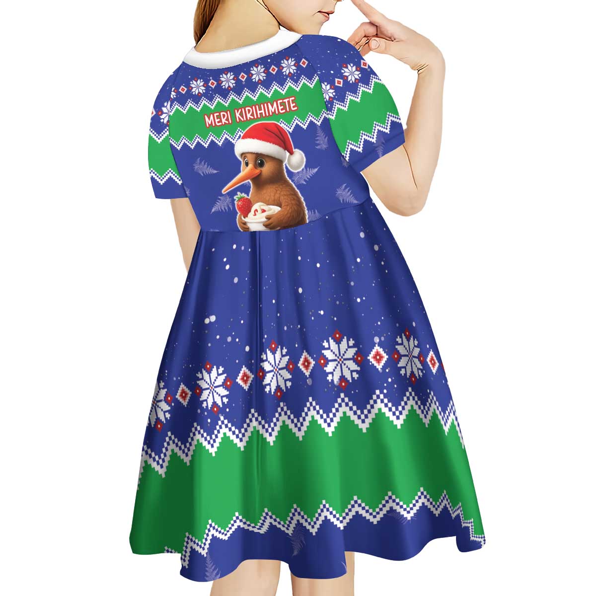 New Zealand Christmas Kid Short Sleeve Dress Have Yourself A Kiwi-tastic Christmas - Aussie Hoodie