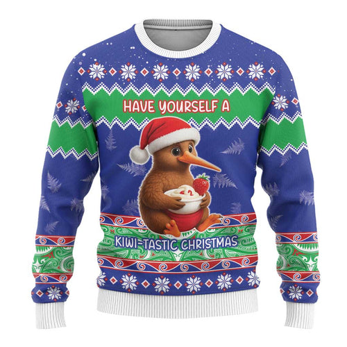 New Zealand Christmas Ugly Christmas Sweater Have Yourself A Kiwi-tastic Christmas - Aussie Hoodie