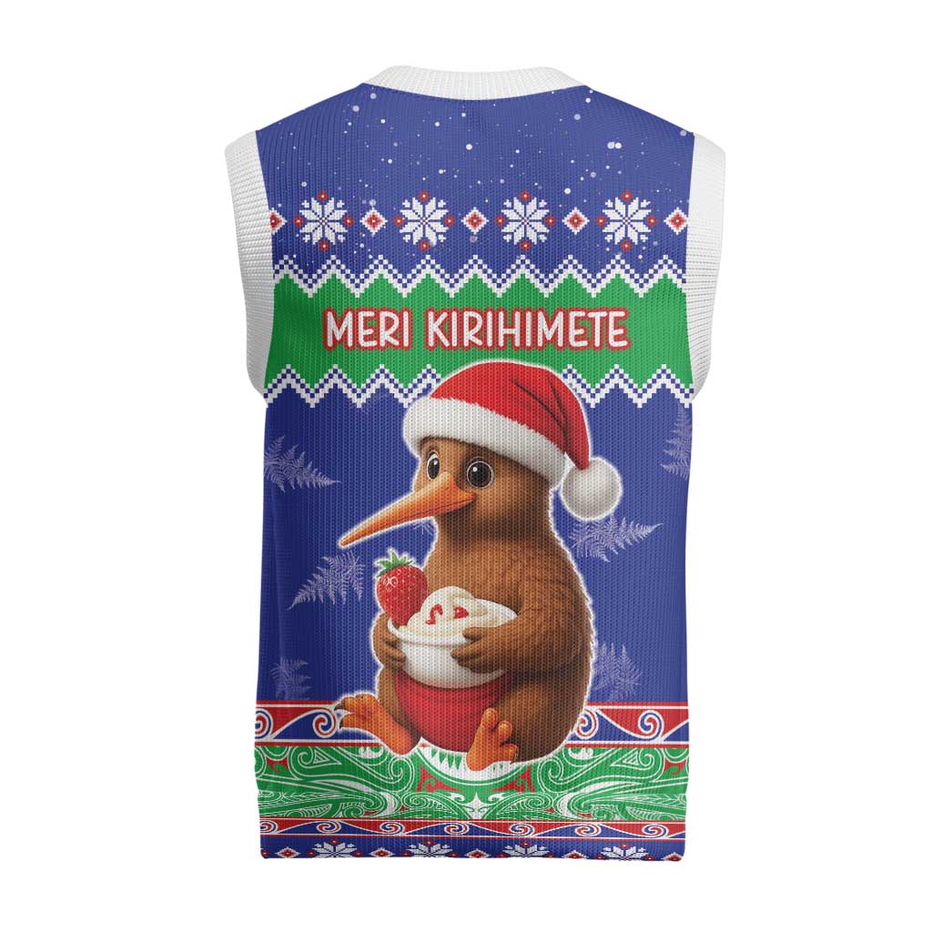 New Zealand Christmas Knitted V-Neck Vest Have Yourself A Kiwi-tastic Christmas - Aussie Hoodie