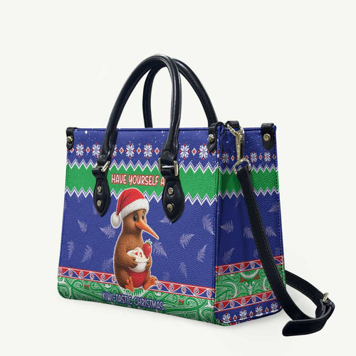 New Zealand Christmas Leather Bag Have Yourself A Kiwi-tastic Christmas - Aussie Hoodie