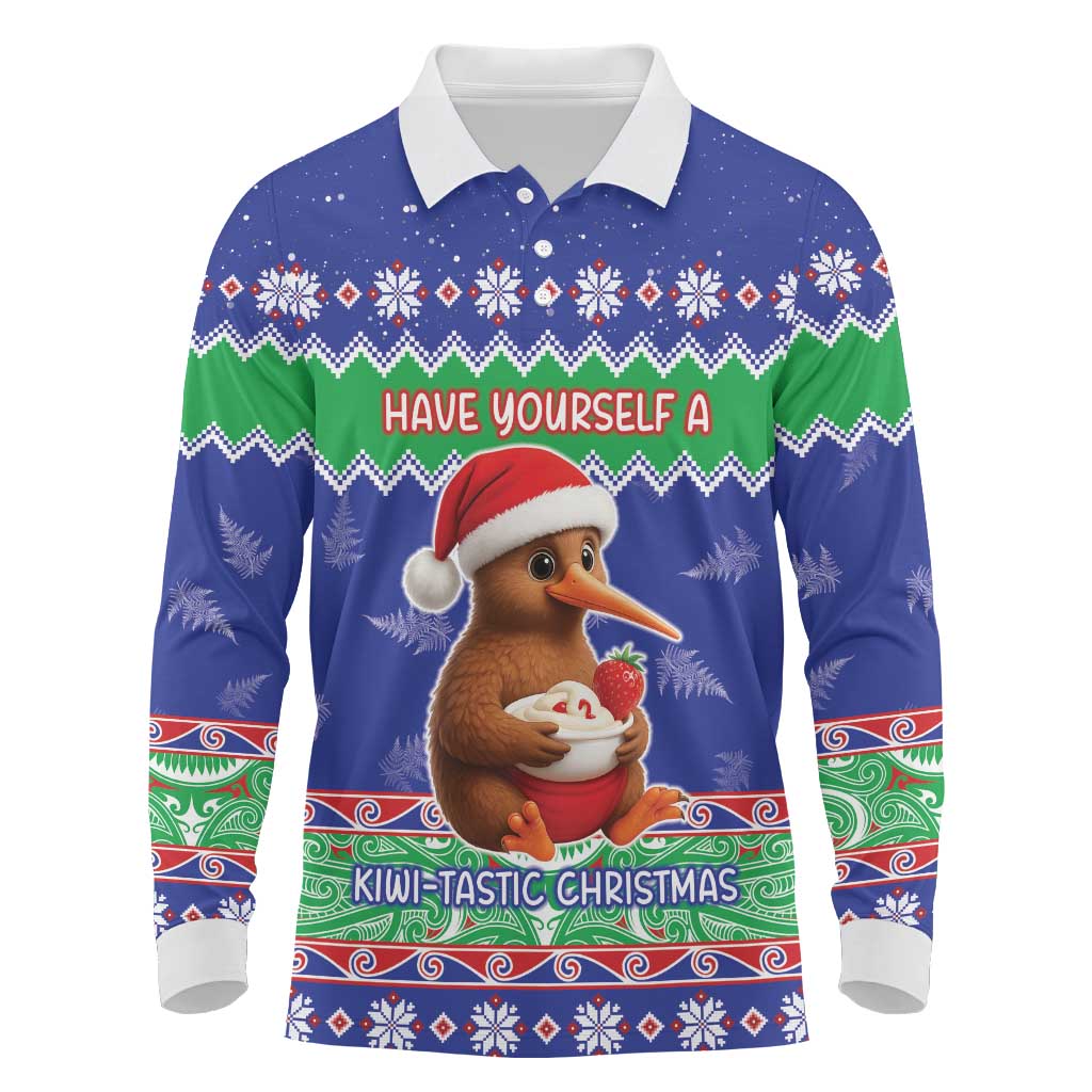 New Zealand Christmas Long Sleeve Polo Shirt Have Yourself A Kiwi-tastic Christmas - Aussie Hoodie
