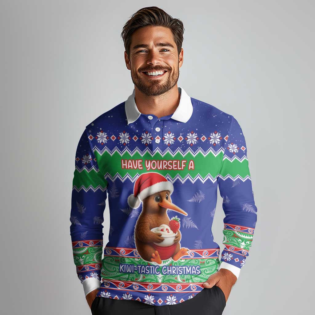 New Zealand Christmas Long Sleeve Polo Shirt Have Yourself A Kiwi-tastic Christmas - Aussie Hoodie