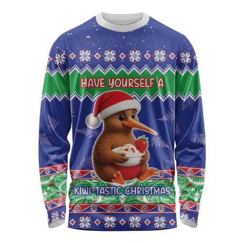 New Zealand Christmas Long Sleeve Shirt Have Yourself A Kiwi-tastic Christmas - Aussie Hoodie